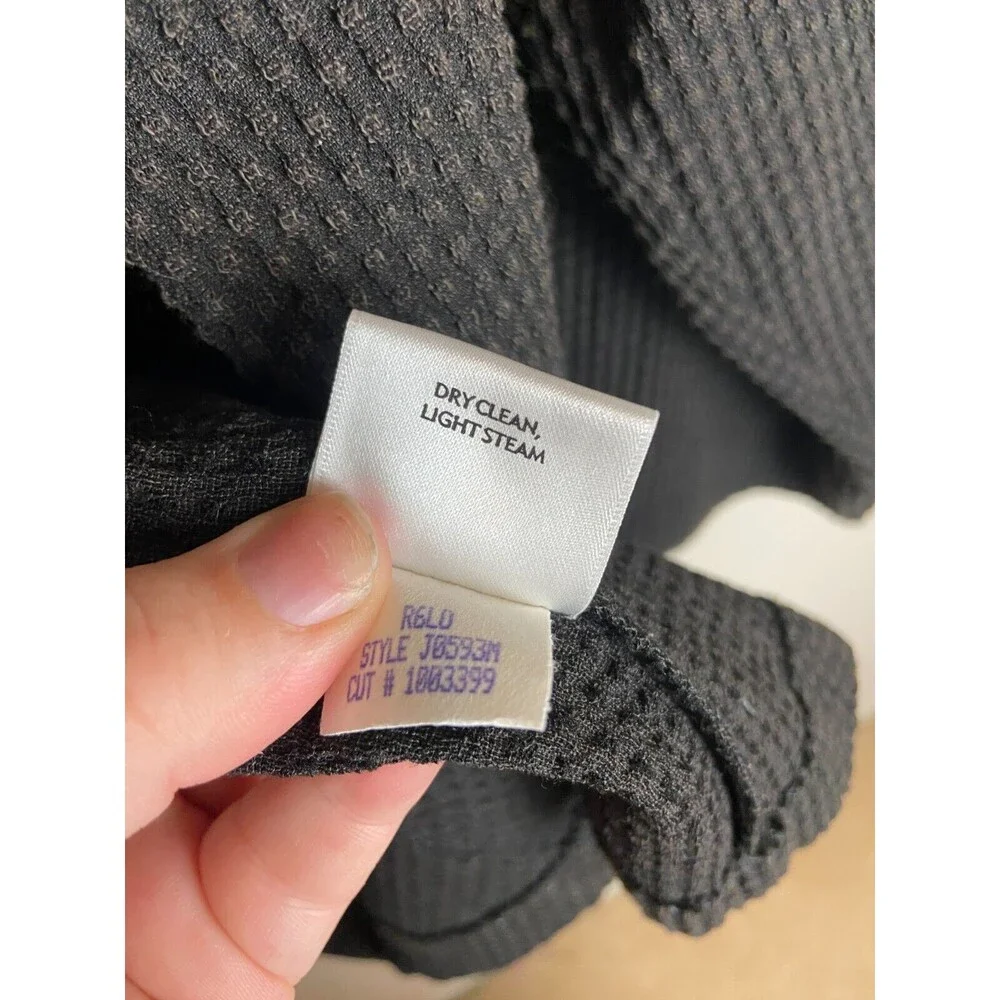Eileen Fisher Womens Cardigan Sweater Gray Size L Solid Open Front Long Sleeve